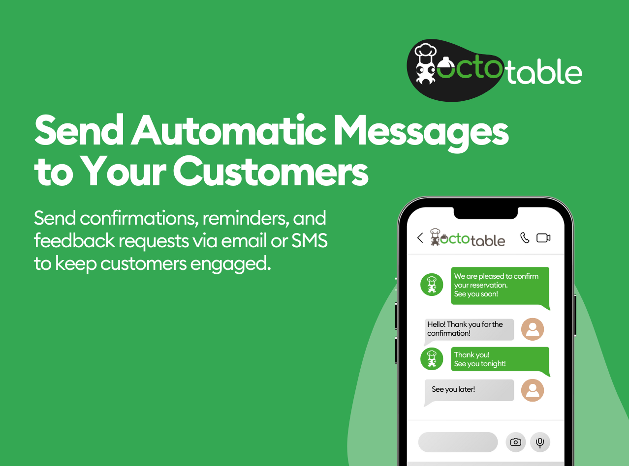 Send automatic mail and SMS.